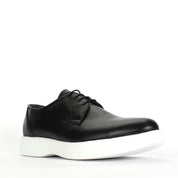 Herren Schwarze/Weiße Leder Sneaker (162-505)