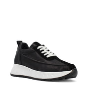Sneaker aus schwarzem Leder – Leicht & Bequem (686-29205)