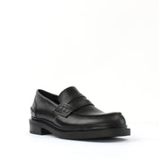 Women's Black Leather Loafers (029-20143)