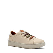 Damen Beige Leder Freizeit-Sneaker zum Hineinschlüpfen (748-31406)