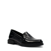 Damen Schwarze Lackleder Loafer (494-25829)