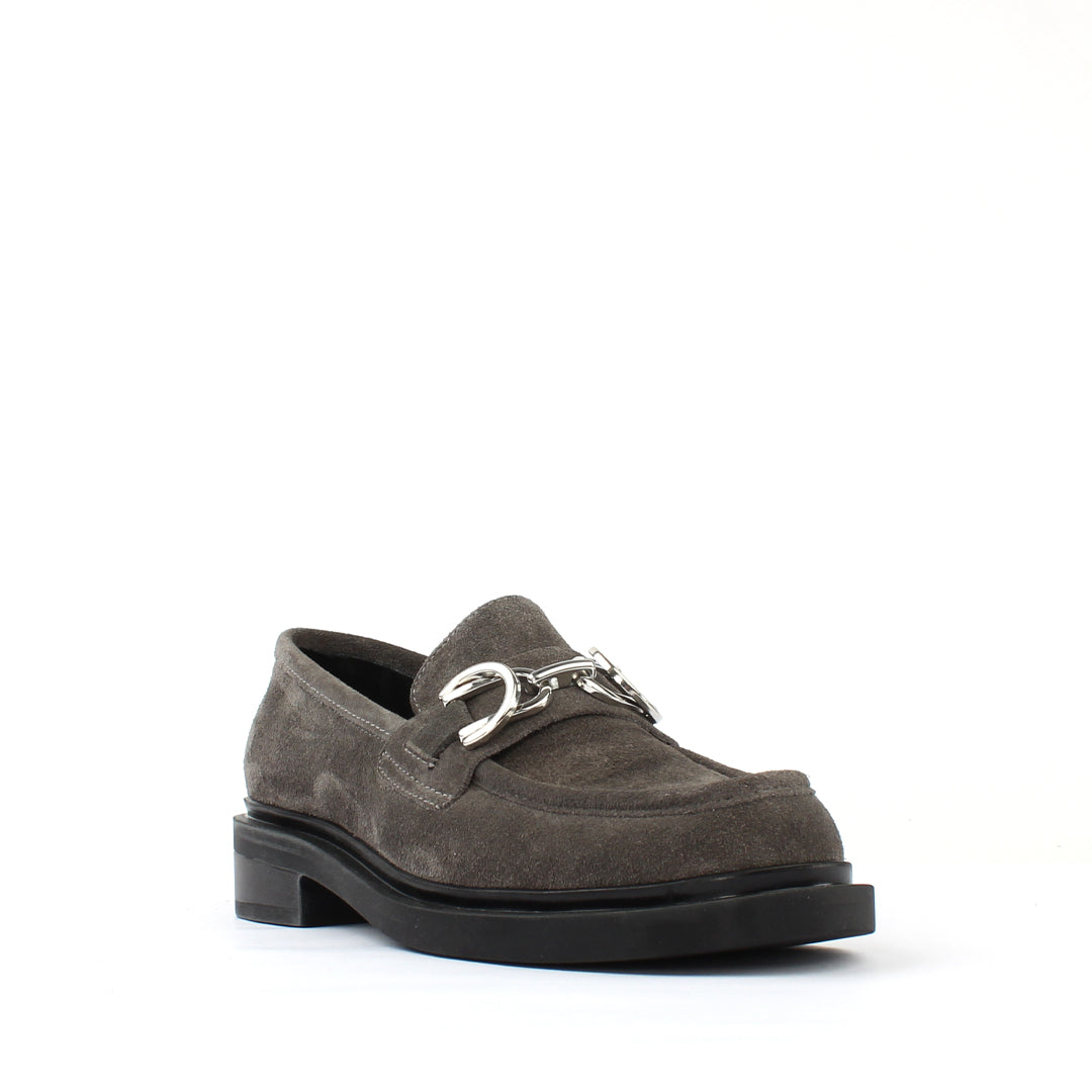 029-20144 Graue Wildleder-Loafers
