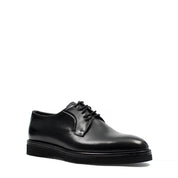 Herren Derby-Schuhe aus schwarzem Leder mit EVA-Sohle & Absatz (747-4526)