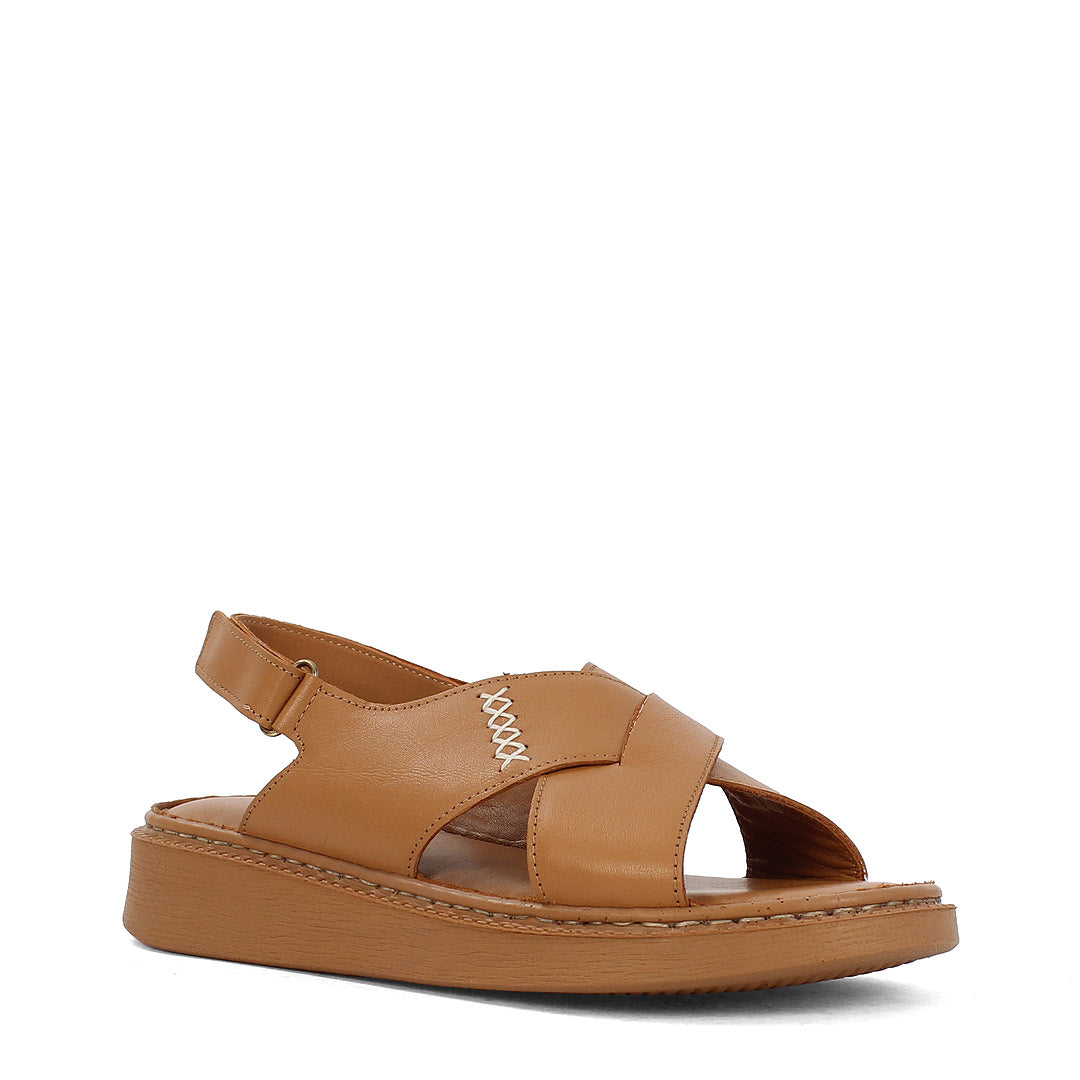 Damen-Sandalen in Camel – Komfort & Stil für den Sommer (366-28228) 