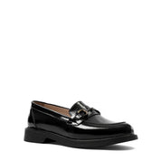 Damen Schwarze Lackleder Loafer mit Stilvollem Akzent (494-25824)