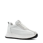 Damen Sneaker aus weißem Leder – Leicht & Bequem (686-29205)