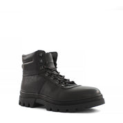 Herren Schwarze Lederstiefel mit Warmfutter (550-795)