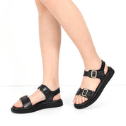 Damen Sandalen in Schwarz – Bequem & Elegant (366-28229)