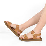 Damen Sandalen in Camel – Stilvoll & Bequem (366-28229)