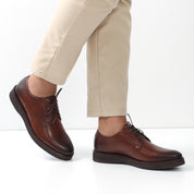 Men's Brown Classic Leather Shoes (395-2804)
