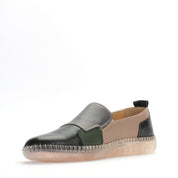 Damen Schwarze Ballerinas mit Multicolor-Akzenten (383-20901)