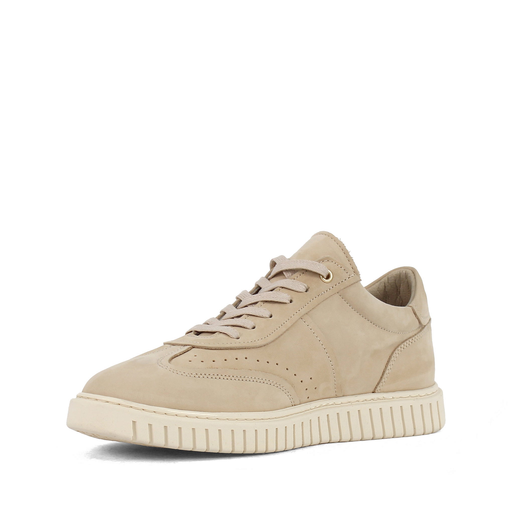 Herren Schnürsneaker aus beigefarbenem Nubukleder (448-1912)