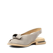 Women's Mink Leather Sandals with Adjustable Buckle (784-41605)