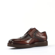Herren Braune Klassische Brogue-Lederschuhe (395-2847)