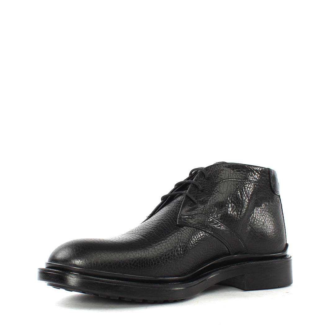 Men's Black Leather Boots (555-2619)