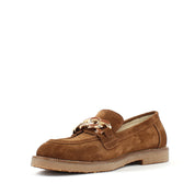 Women's Tan Suede Loafers (029-20140)