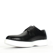 Herren Schwarze/Weiße Leder Sneaker (162-505)