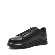 Men’s Leather Sneakers with Durable Sole – Black (691-3439)