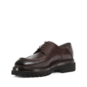 Men's Brown Leather Classic Brogue Shoes (162-532)