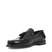 Men’s Black Patent Leather Tassel Loafers – Classic Slip-On Shoes (747-4538)