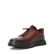 Men's Brown/Tan Casual Leather Shoes (550-756)