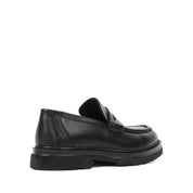 Herren Penny Loafer aus schwarzem Leder mit EVA-Profilsohle (663-640)