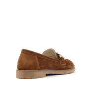Women's Tan Suede Loafers (029-20140)