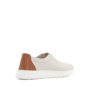 Damen Slipper Beige aus Leder mit weißer EVA-Sohle (664-25914)