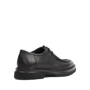Herren Derby-Schuhe aus schwarzem Leder mit EVA-Sohle und Plain-Toe (663-461)