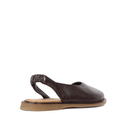 Women's Brown Leather Sandals with Adjustable Buckle (541 23074)