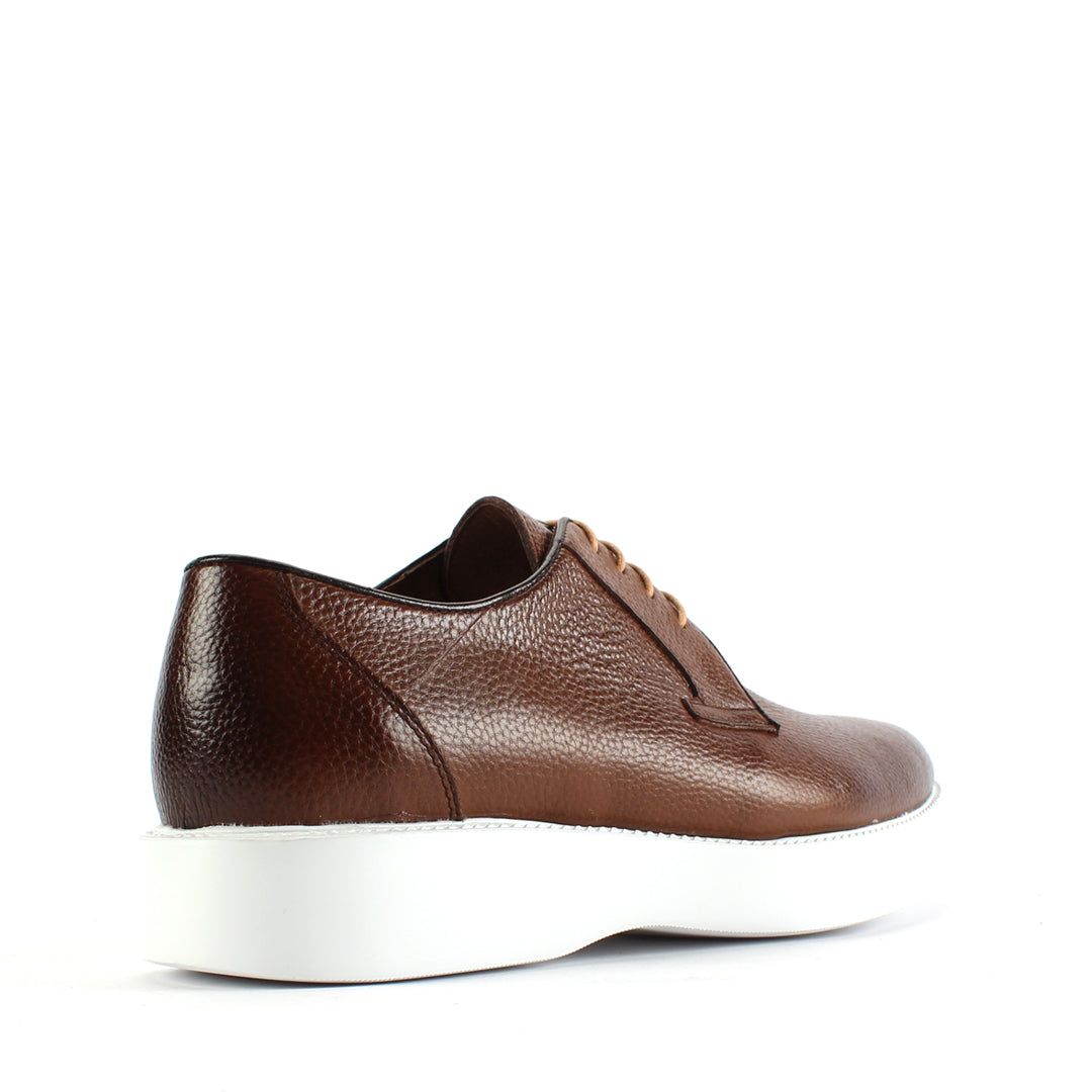 Herren Hellbraune/Weiße Lackleder Sneaker (162-505)