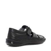 Herren Fischer-Sandalen Schwarz – Atmungsaktive Lederschuhe für den Sommer (763-5301)