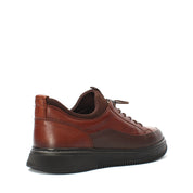 Men's Brown/Tan Casual Leather Shoes (550-756)