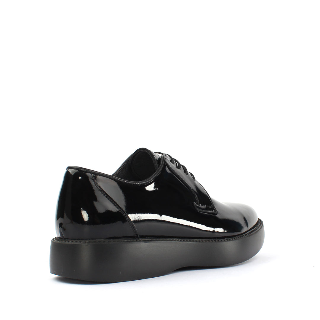Herren Schwarze Lackleder Sneaker (162-505)