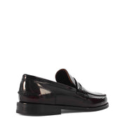 Herren Slipper aus burgunderfarbenem Lackleder – Elegante Loafer (747-4537)