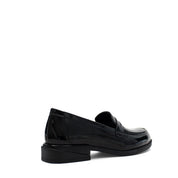 Damen Schwarze Lackleder Loafer (494-25829)