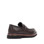 Herren Penny Loafer aus braunem Leder mit EVA-Profilsohle (663-460)
