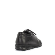 Damen Schwarze Leder-Freizeitschuhe für Herbst und Winter (376-20409)