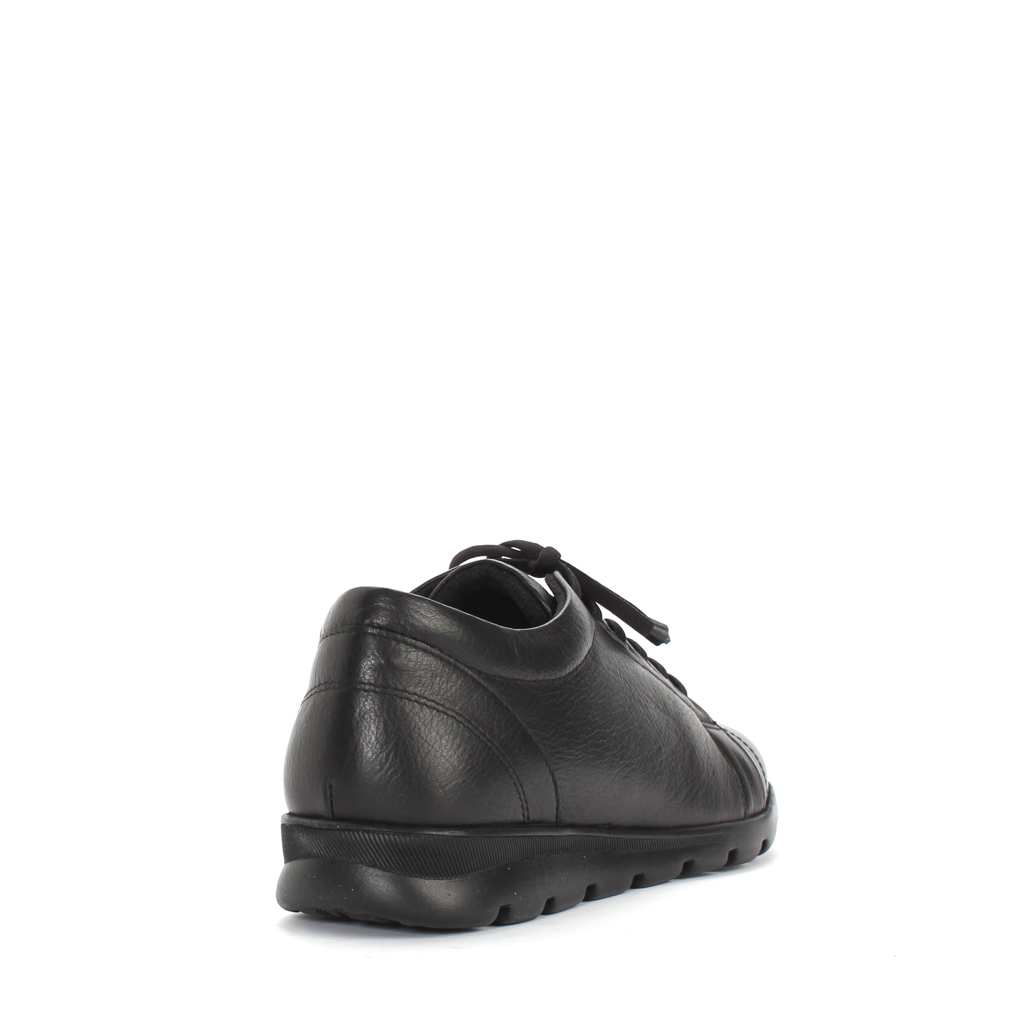 Damen Schwarze Leder-Freizeitschuhe für Herbst und Winter (376-20409)