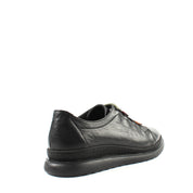Damen Schwarze Leder-Freizeitschuhe (719-27311)