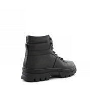 Herren Schwarze Lederstiefel mit Warmfutter (550-795)