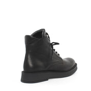 Women's Black Leather Boots (376-20436)