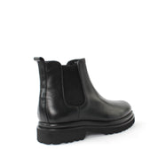 Men's Black Leather Chelsea Boots (395-2858)
