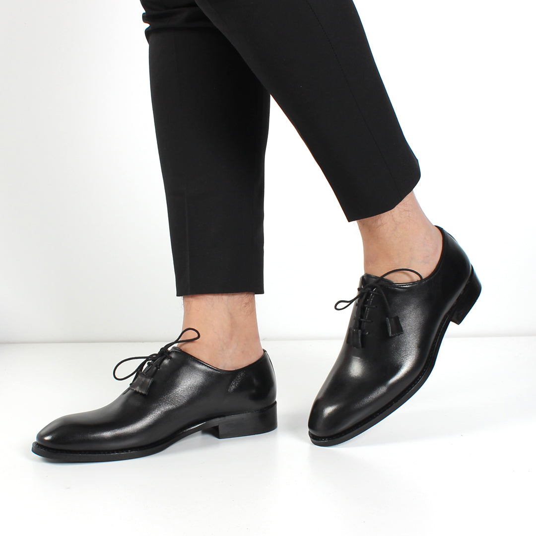 Herren Schwarze Klassische Schnürschuhe (552-04)