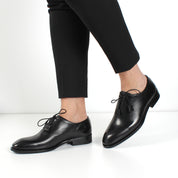 Herren Schwarze Klassische Schnürschuhe (552-04)
