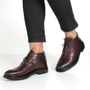 Herren Schwarze Lederstiefel (555-2619)