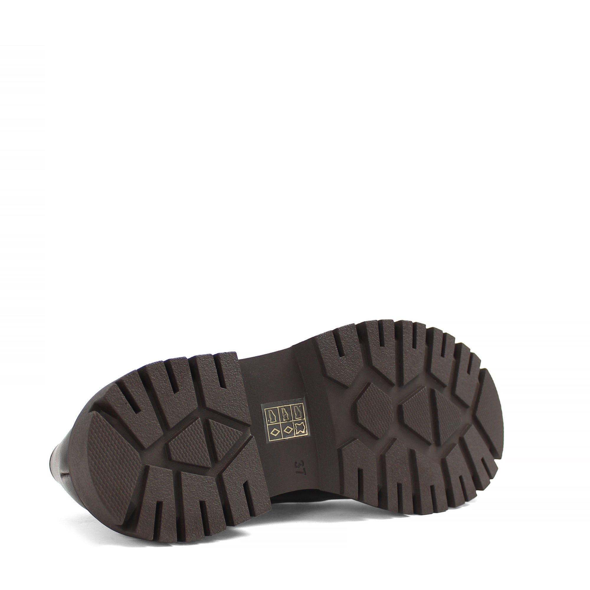 Women's Anthracite Leather Loafers (029-20154)