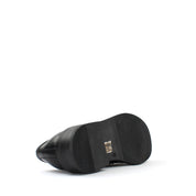 Women's Black Leather Loafers (029-20144)