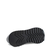 Damen Sneaker Schwarz aus Leder mit Perforation (366-28219)