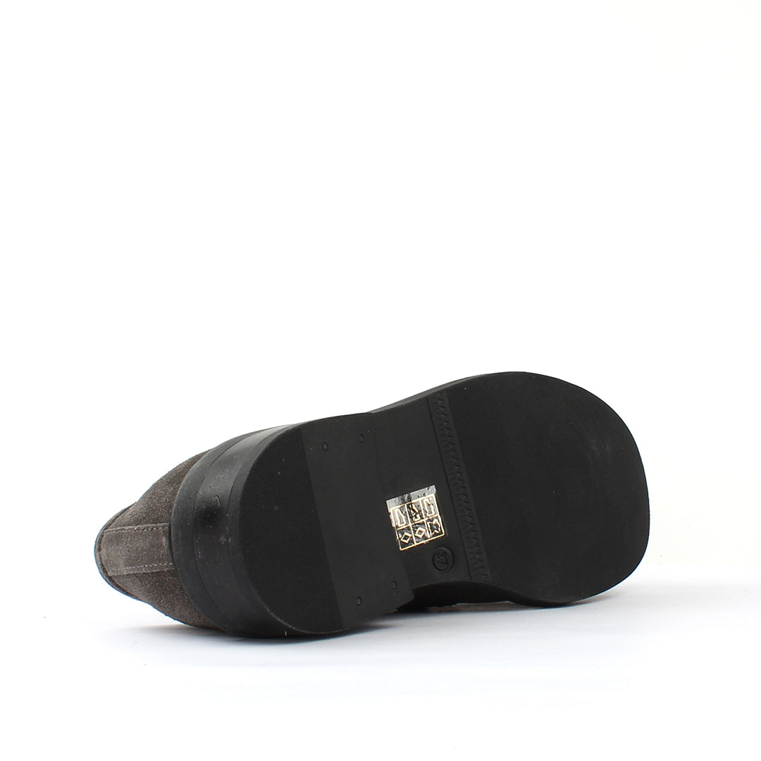029-20144 Graue Wildleder-Loafers